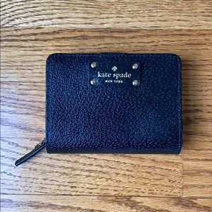 Brand new black leather Kate spade wallet